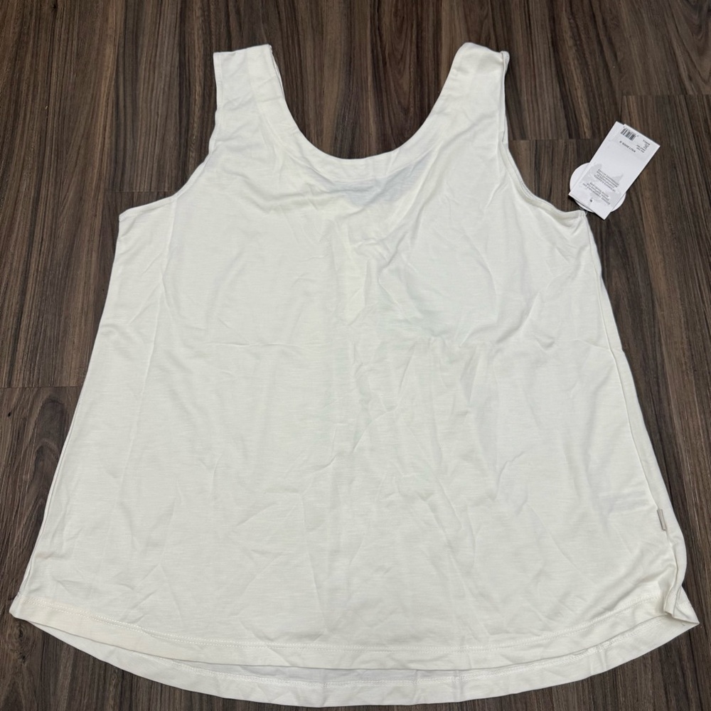 NWT fig clothing Women's KIU TOP White model cotton Sleeveless Top